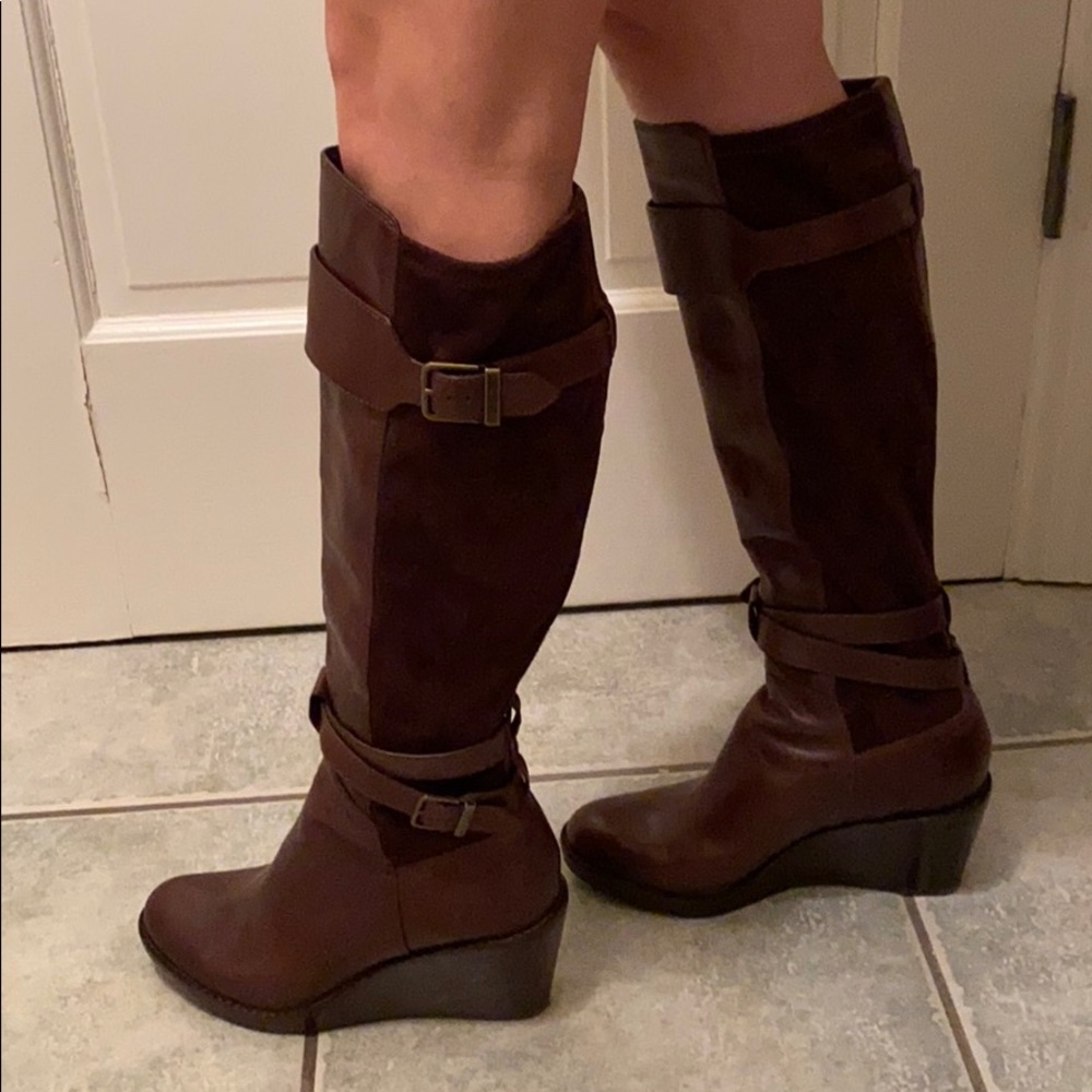 Cole Haan wedge boots